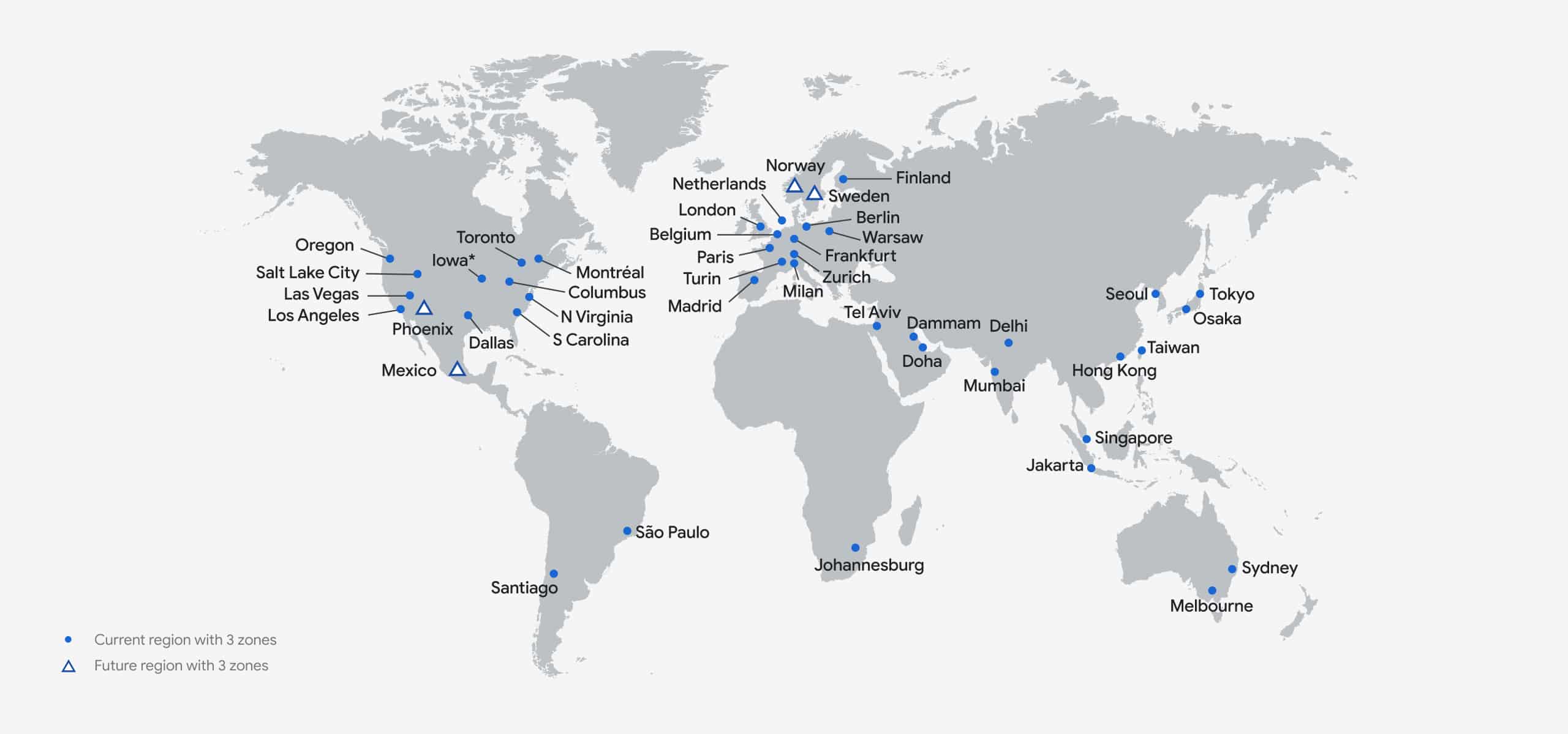 Google Cloud regions