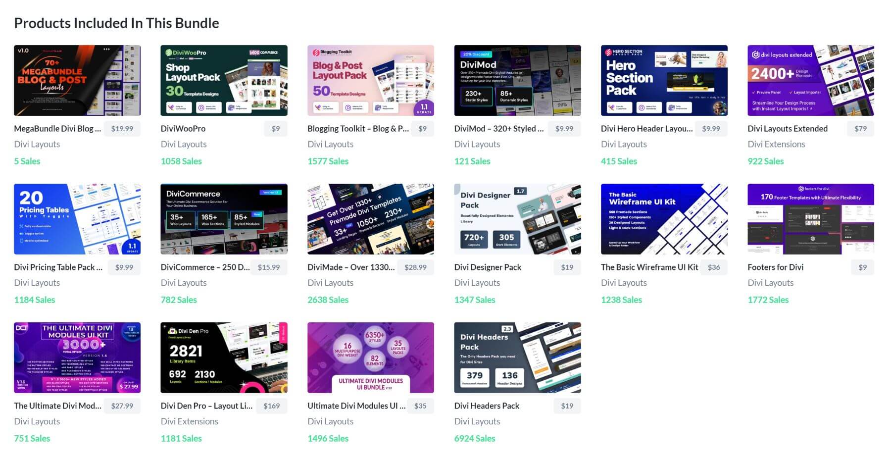 Divi Layout Booster Bundle