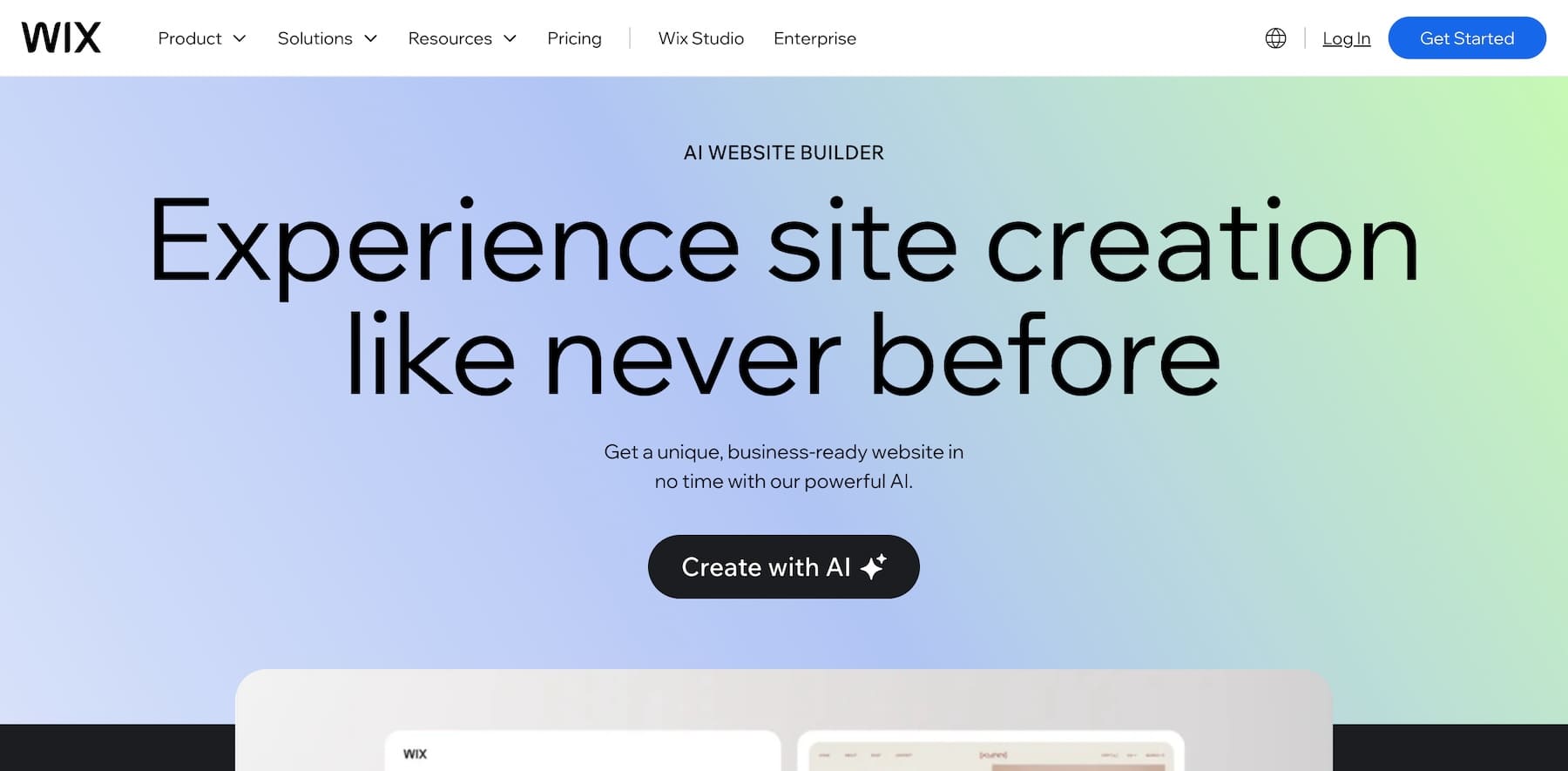 wix ai website builder