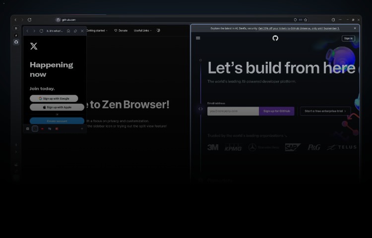 Zen privacy-focused web browser