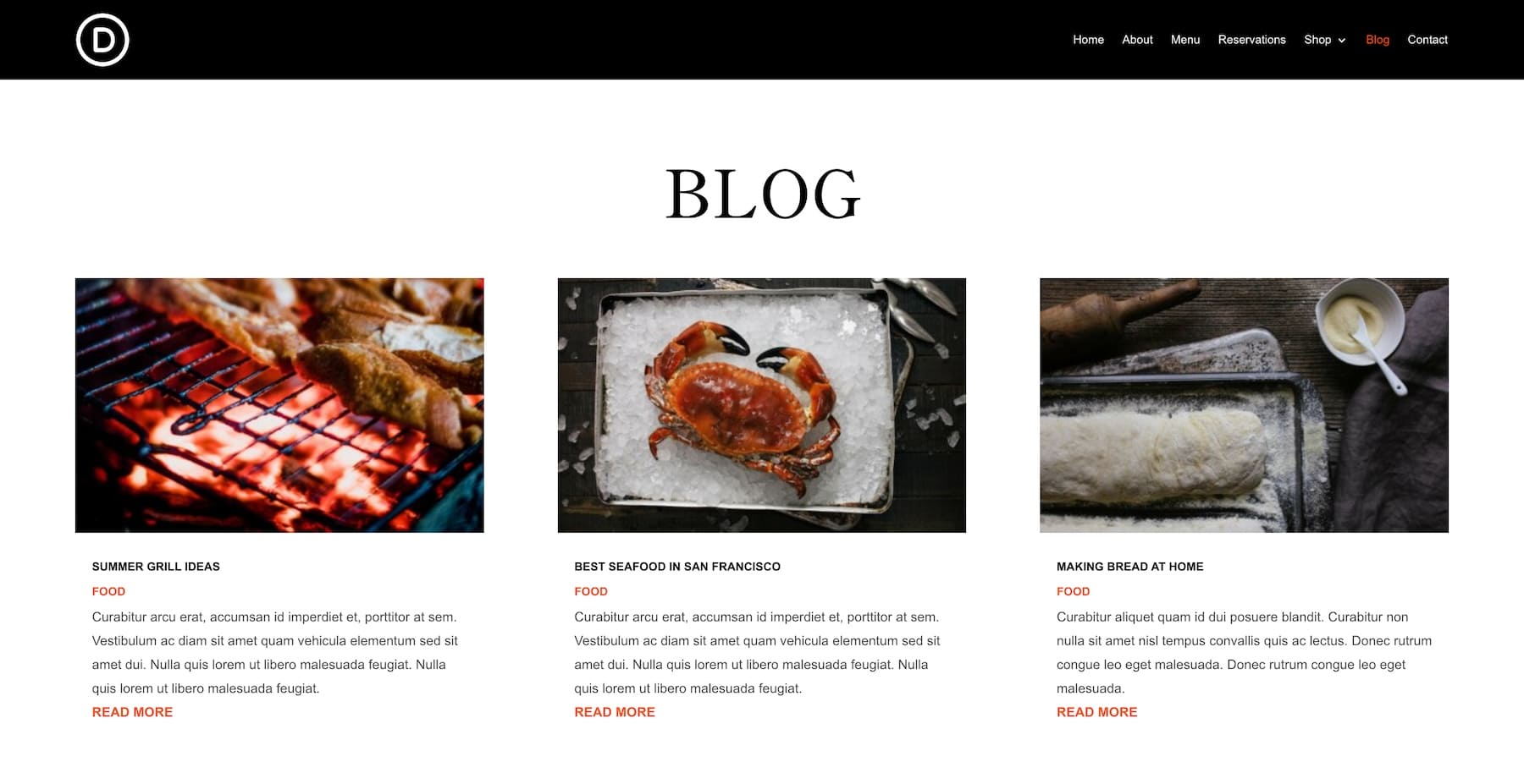 blog restaurant