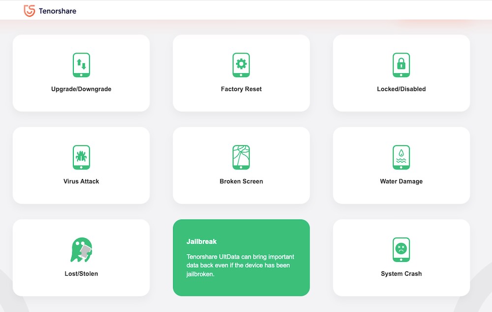 Tenorshare UltData iphone recovery