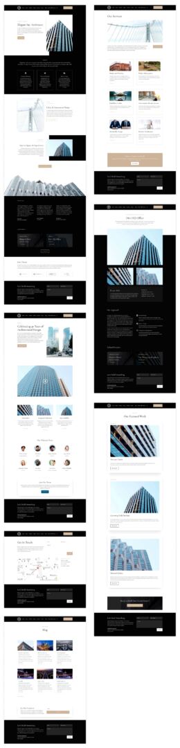 Architect starter site for Divi