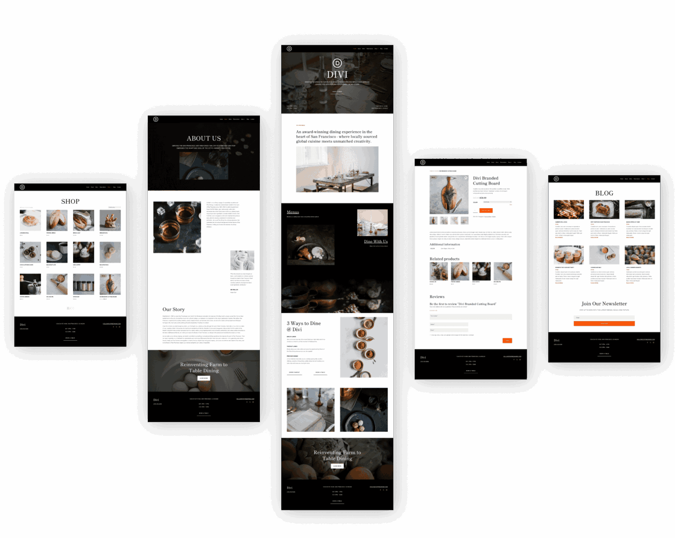 Divi Restaurant Starter Site