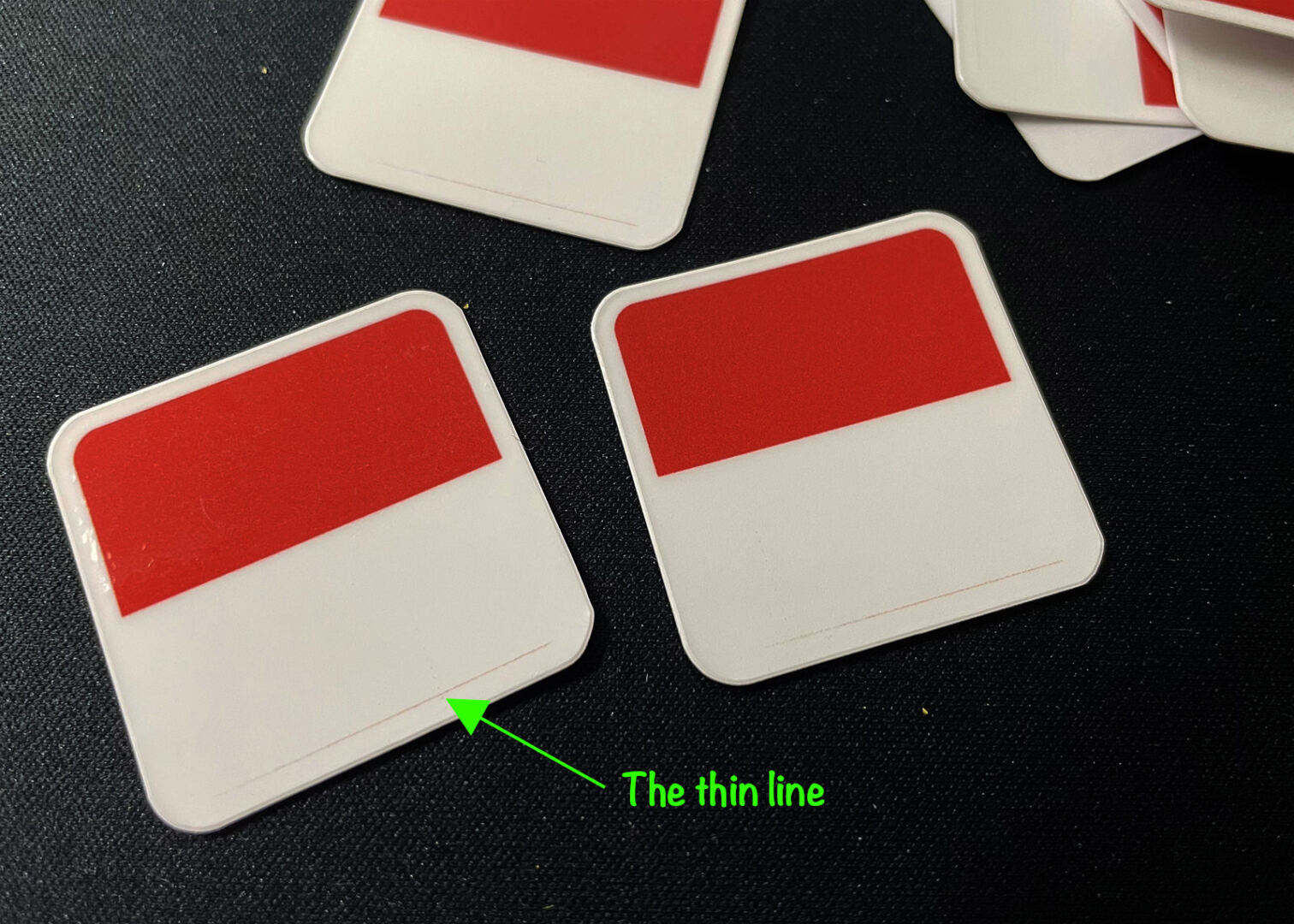 Cricut output showing thin line on design after print and cut