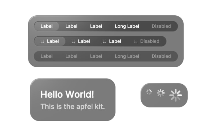 UIKit toolkit for building 3D user interfaces