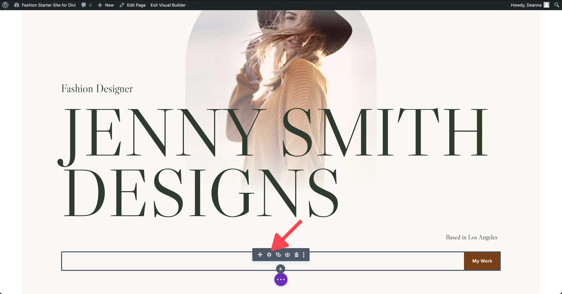 fashion starter site for Divi