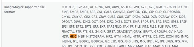 Imagick HEIC format support