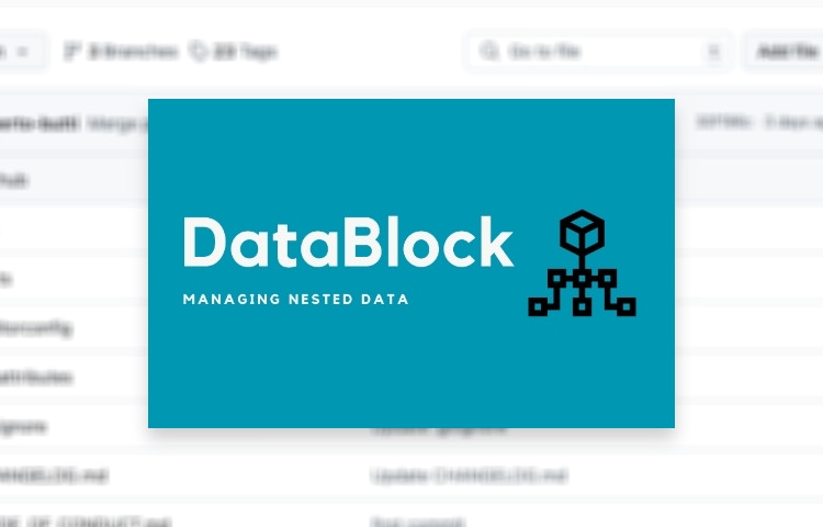 PHP Data Block package interface