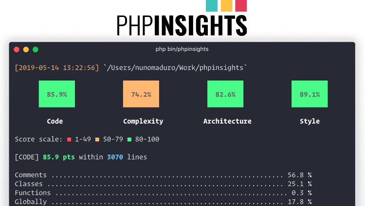 PHP Insights tool demo