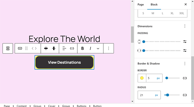 Border for more blocks