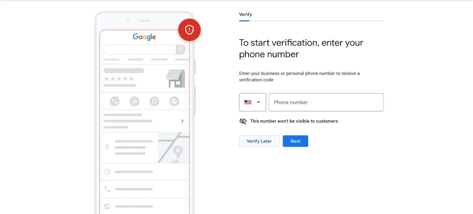 Verification in Google My Business