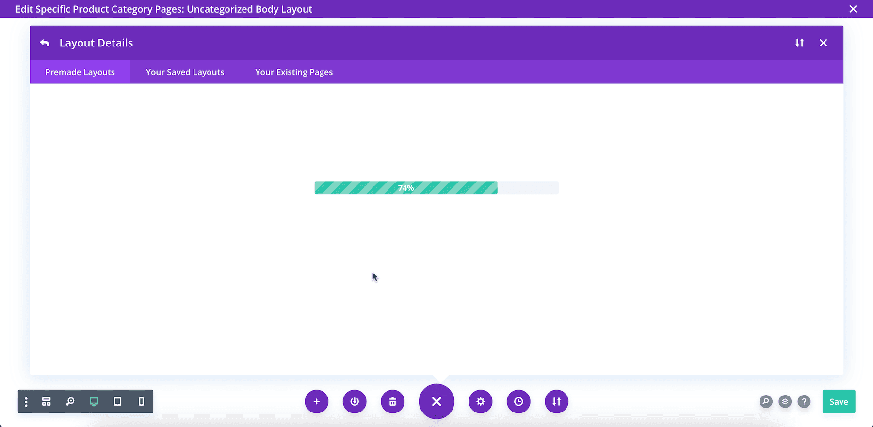 importing pre-made layout template