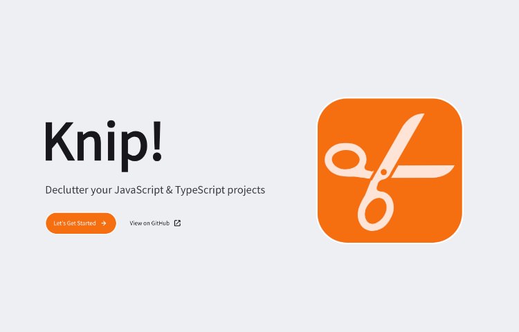 Knip code management tool for JavaScript and TypeScript