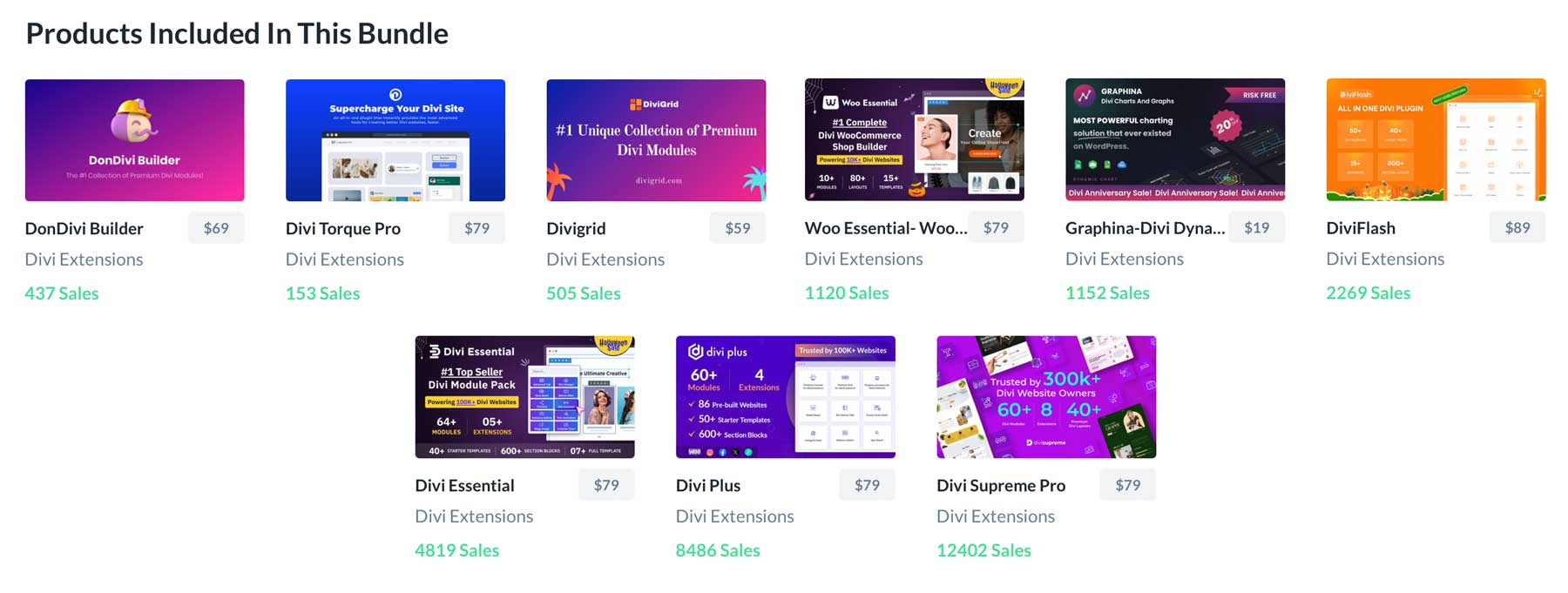 Divi Black Friday module booster bundle