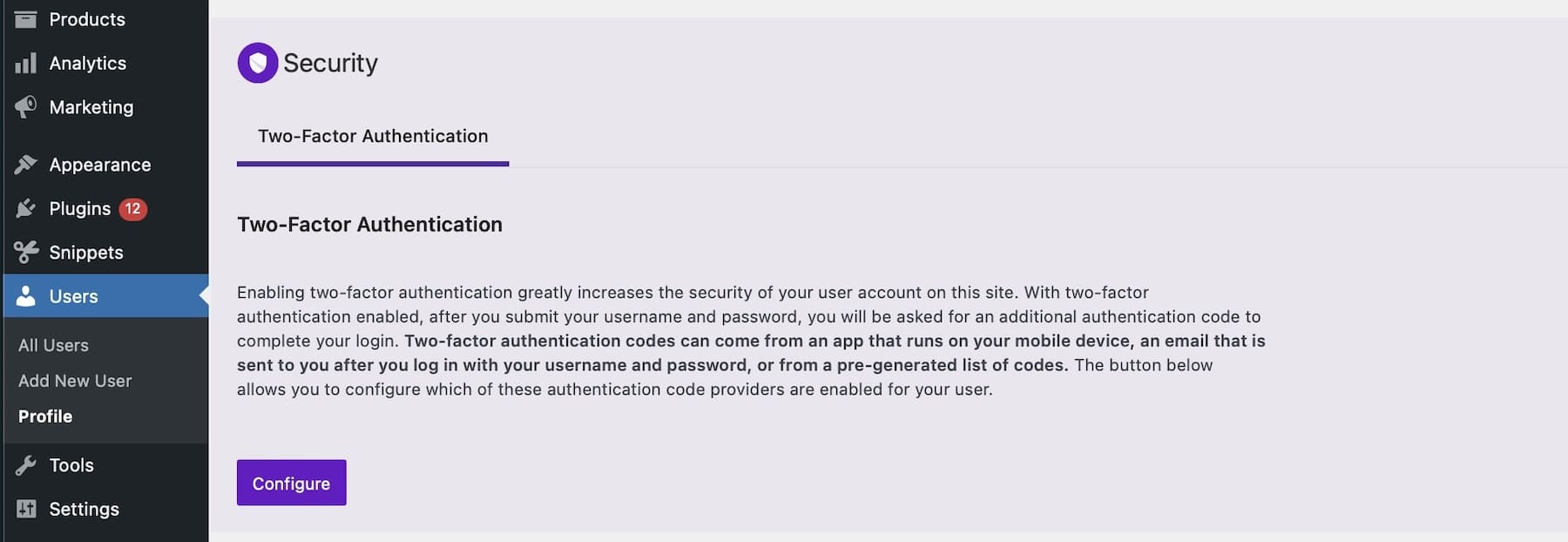 solid security 2fa configuration