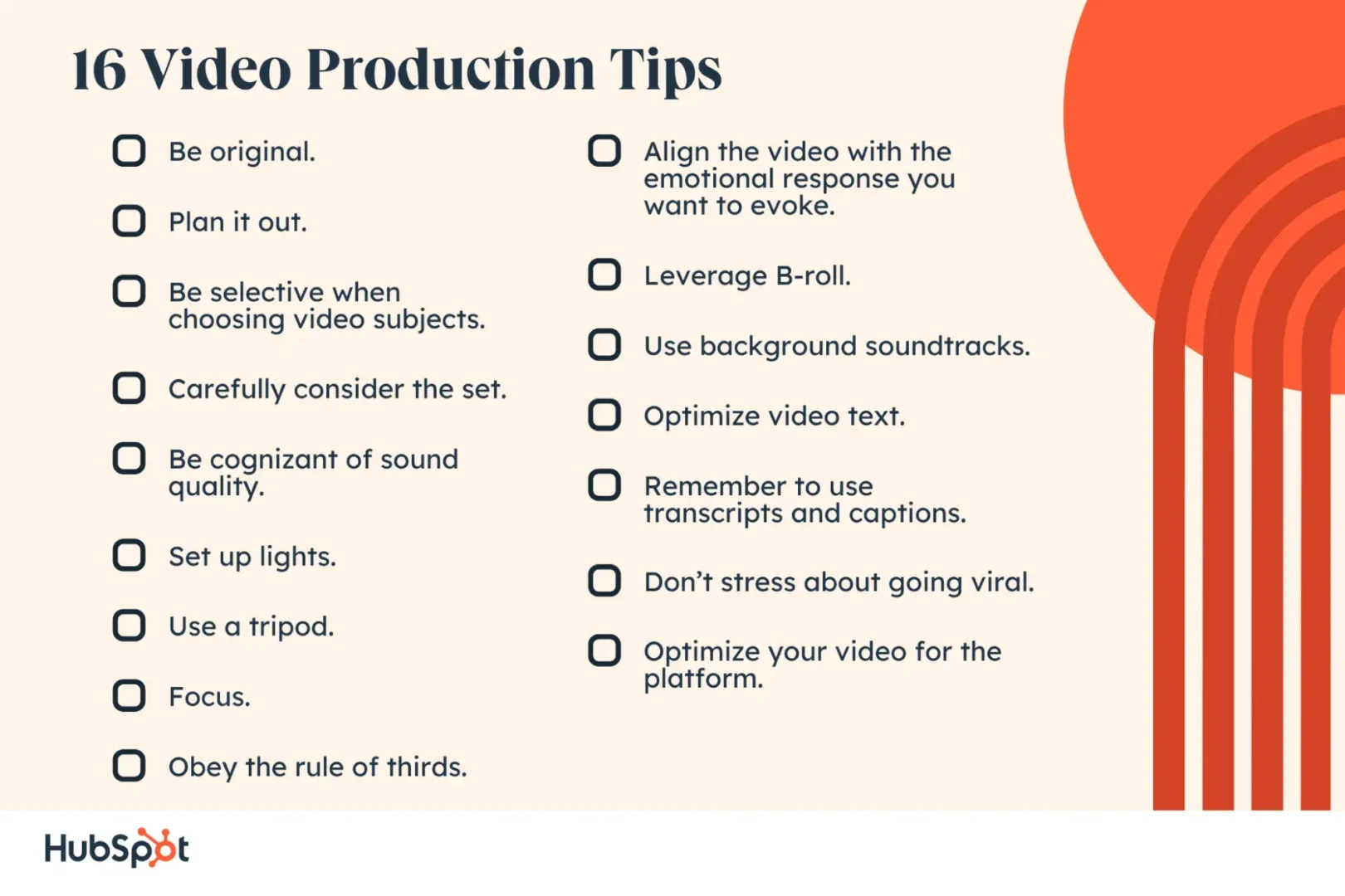 16 Video Production Tips