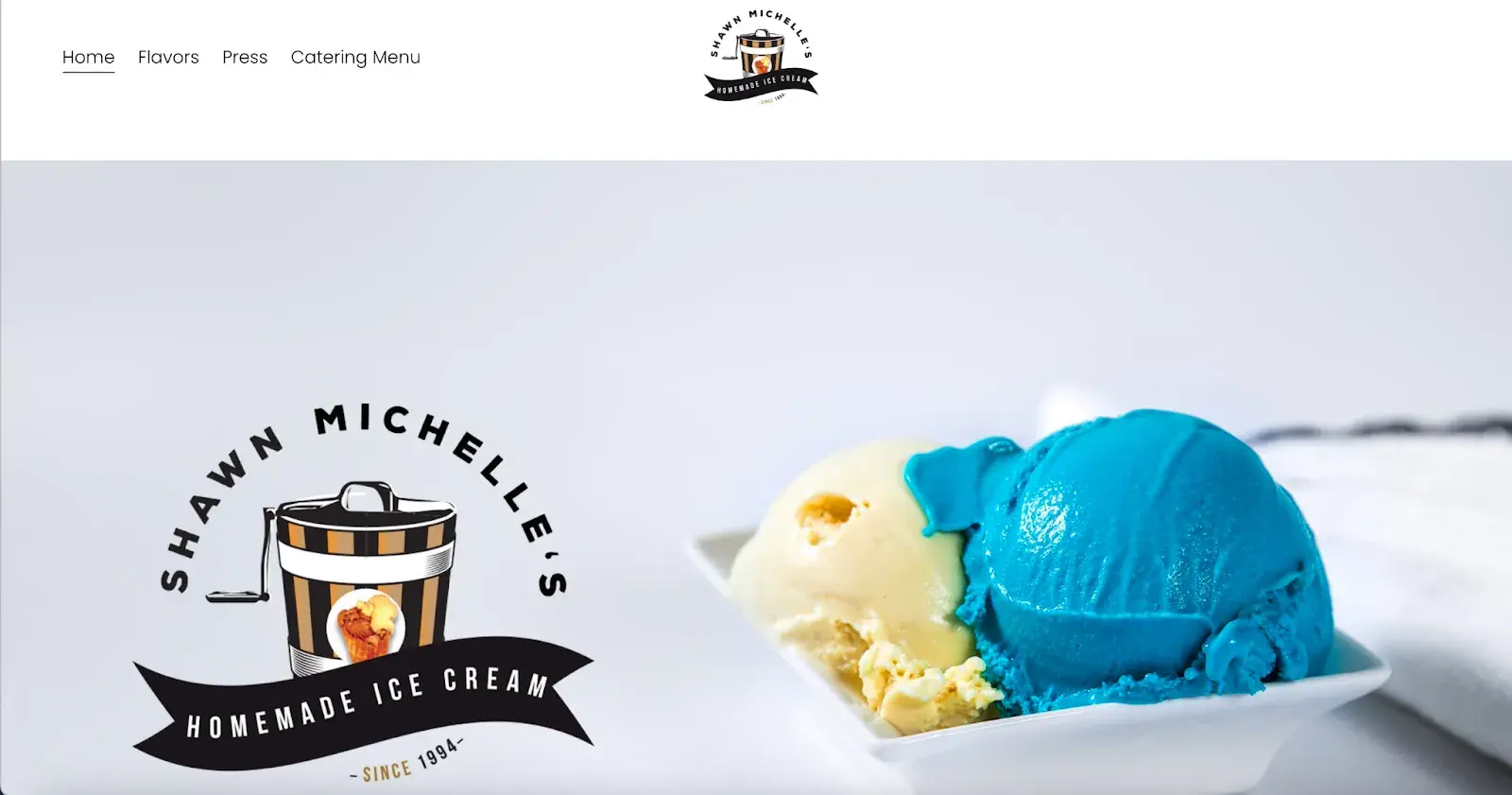 Shawn Michelle’s Homemade Ice Cream homepage