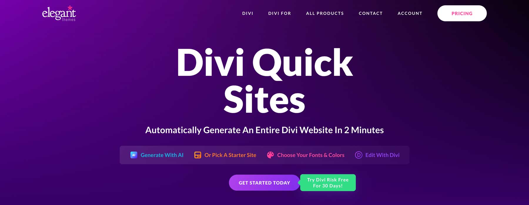 Divi Quick Sites