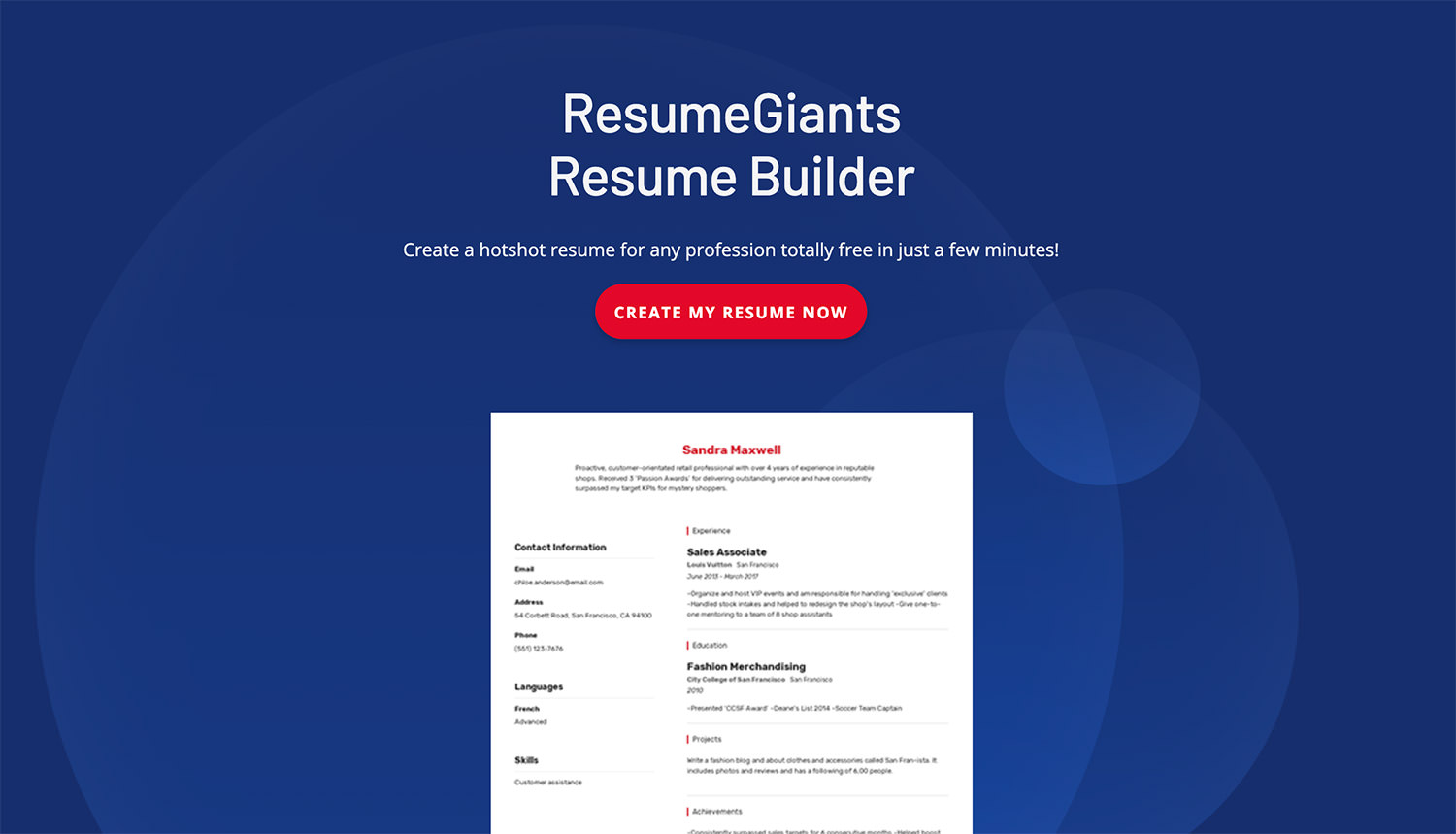 ResumeGiants