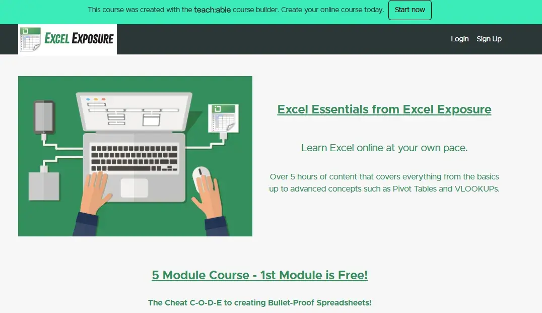 excel essentials from excel exposure, excel resources