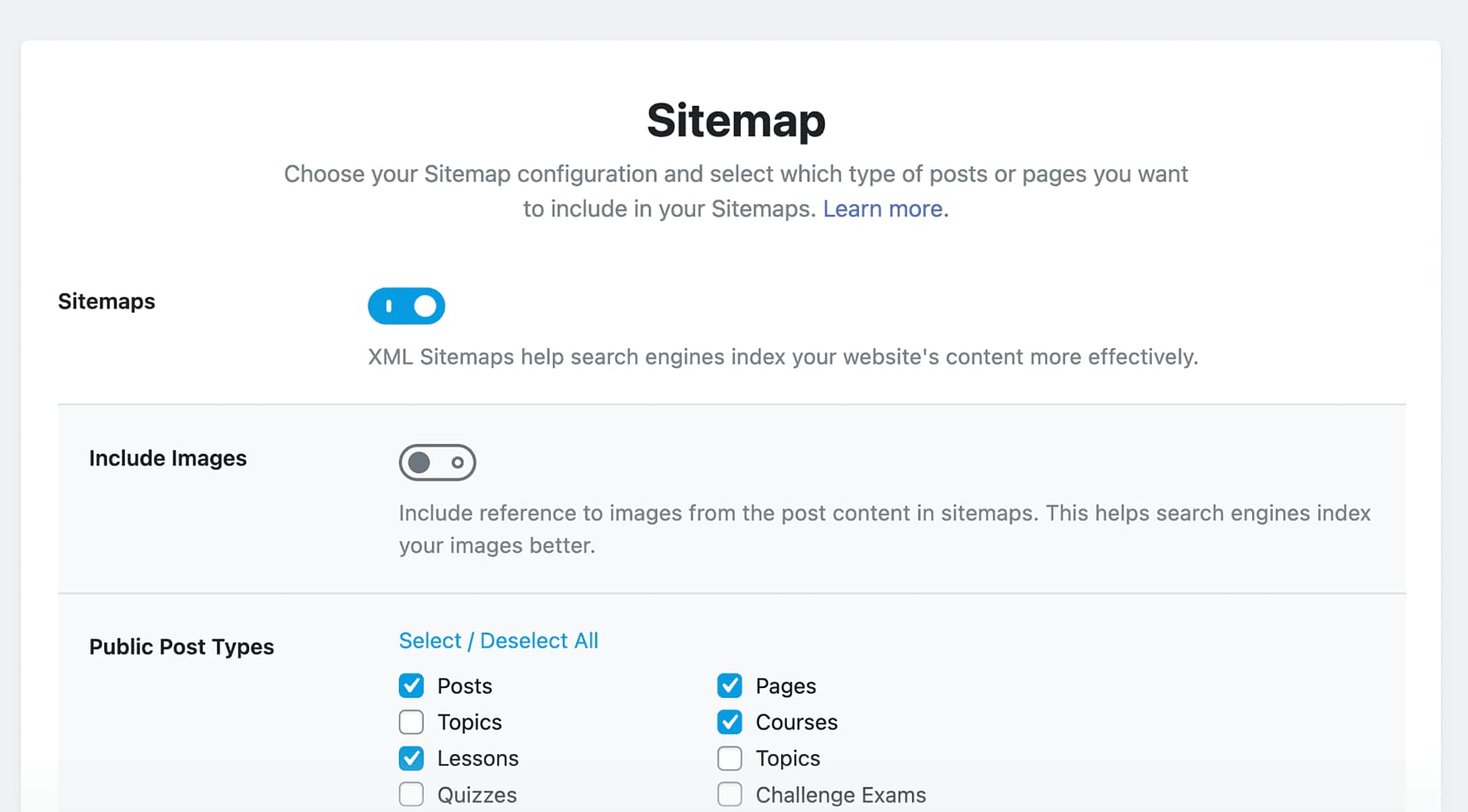 generate automatic sitemaps with rankmath seo