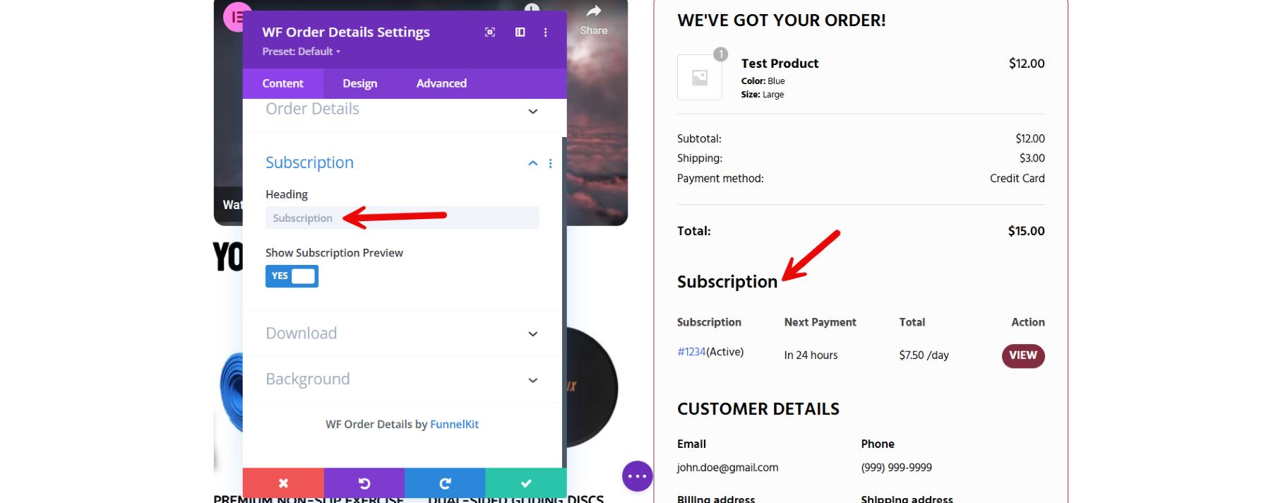 woocommerce order subscription