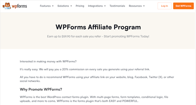 Announcing an affiliate marketing program on your website