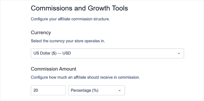 Configuring commission rates for your online marketplace