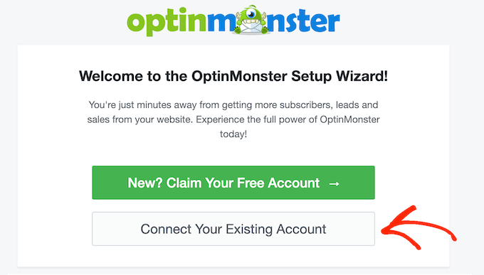 Signing up for an OptinMonster account