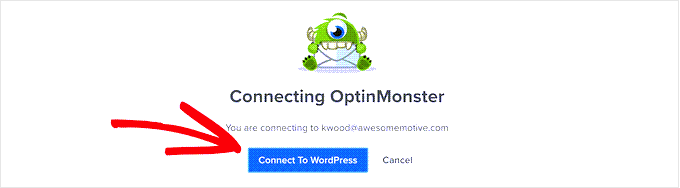 Connecting WordPress to your OptinMonster account