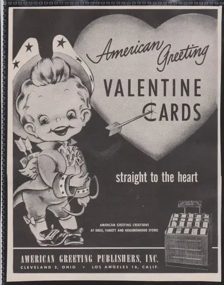 Valentine's Day card advertisement by American Greeting 