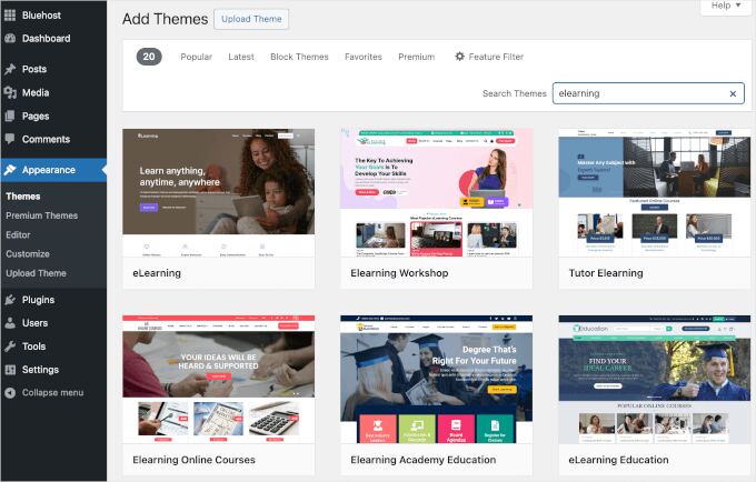 eLearning WordPress themes