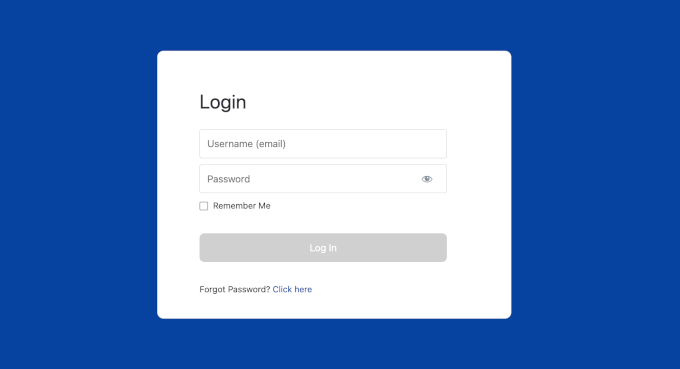 MemberPress login page