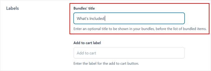 Adding a product bundle label with YITH plugin