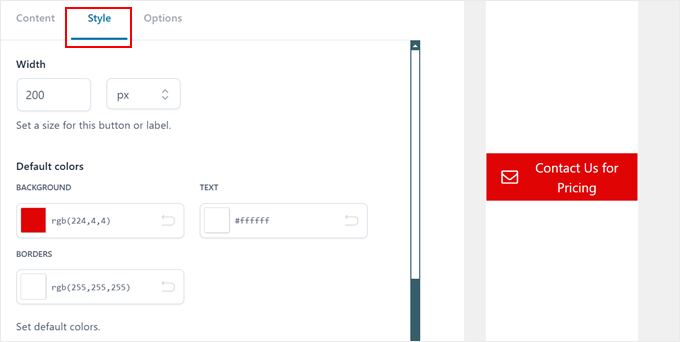 Customizing the button style in YITH WooCommerce Catalog Mode plugin