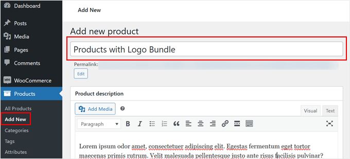 Creating a new product bundle with the YITH plugin