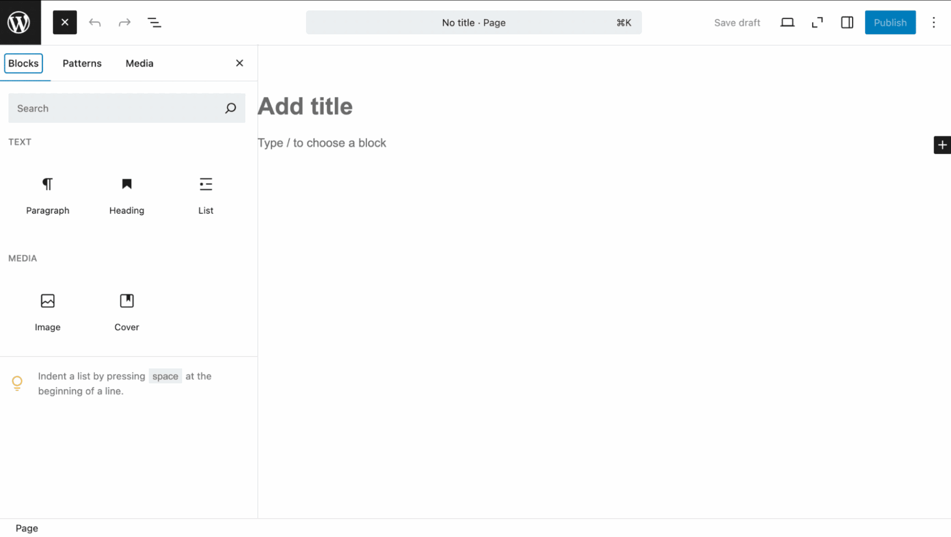 Allow-list blocks setting