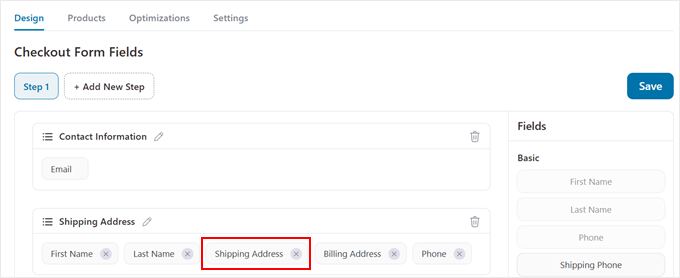 Editing a FunnelKit checkout form field