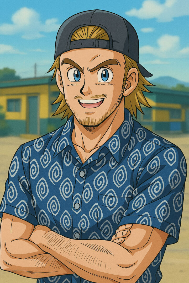 Portrait transformed into Dragon Ball Z anime style