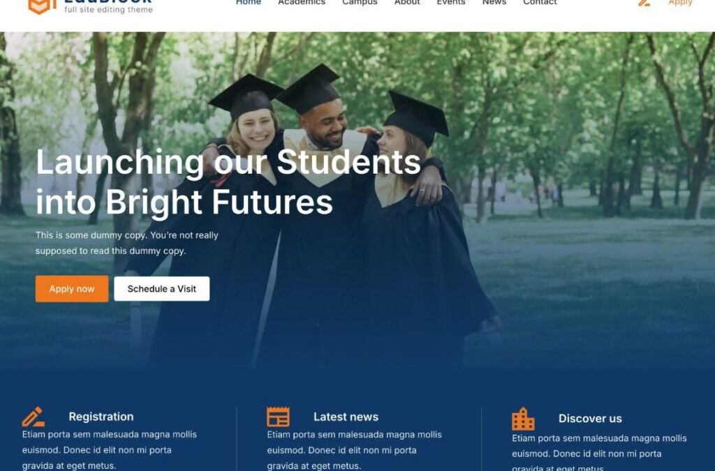 12 highest WordPress subject matters for universities and schools