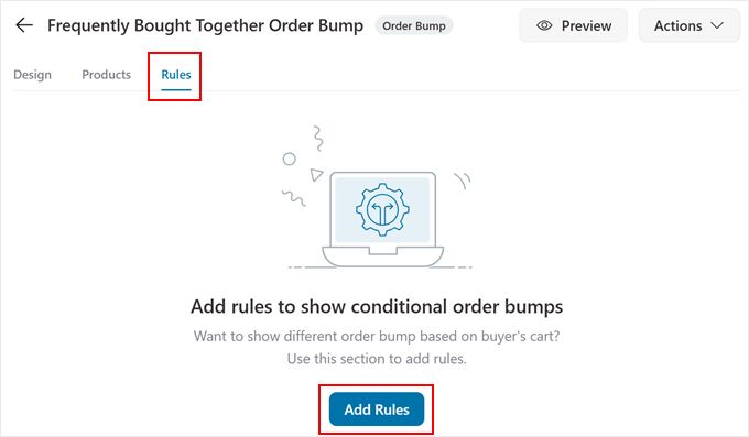 Adding rules for the FunnelKit order bump