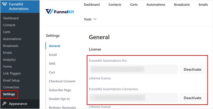 Activating FunnelKit Automations