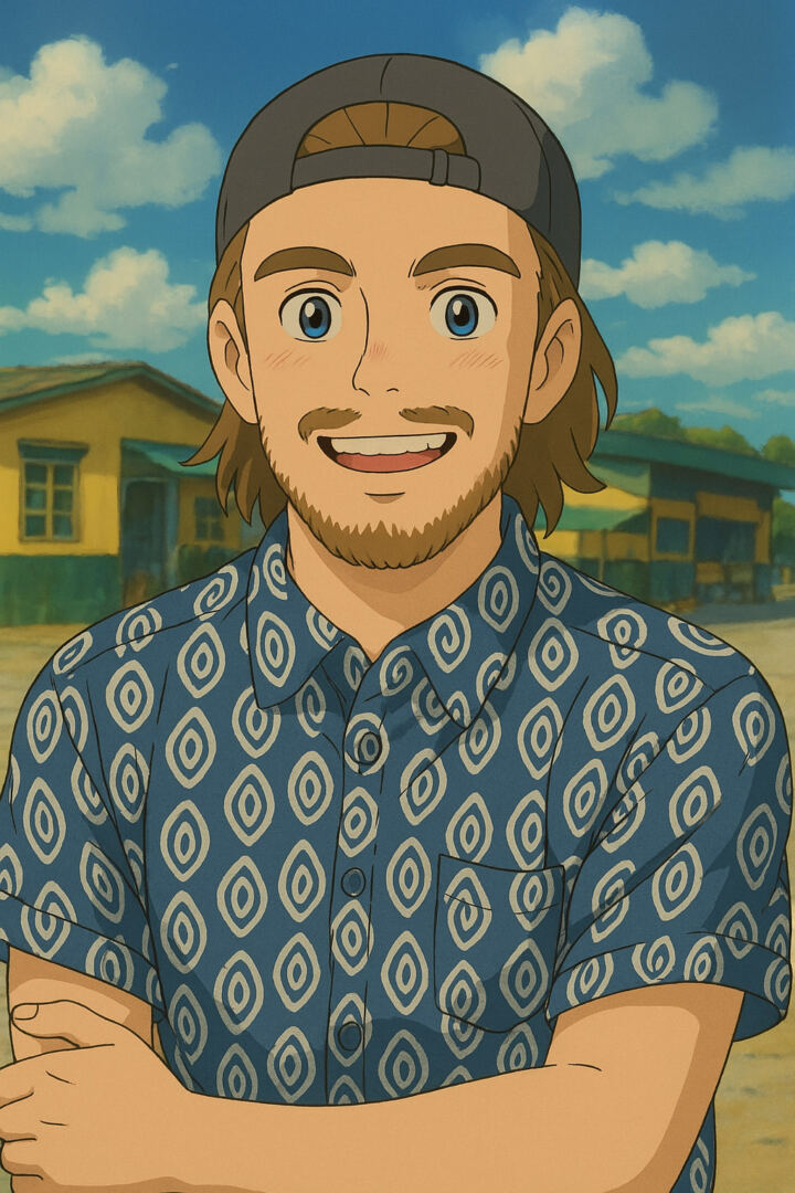 Portrait transformed into Studio Ghibli animation style