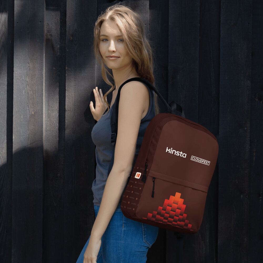 Kinsta X CloudFest backpack