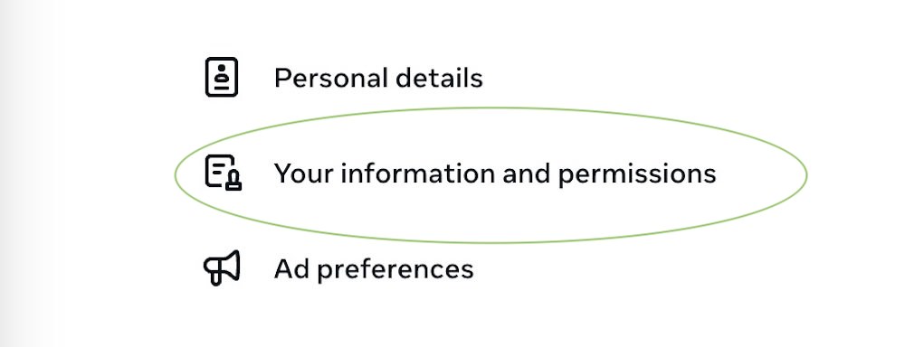 Instagram data permissions