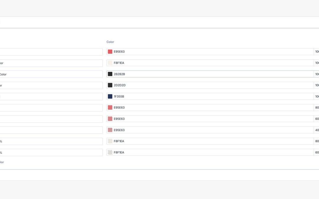 The use of Design Variables With Presets In Divi 5