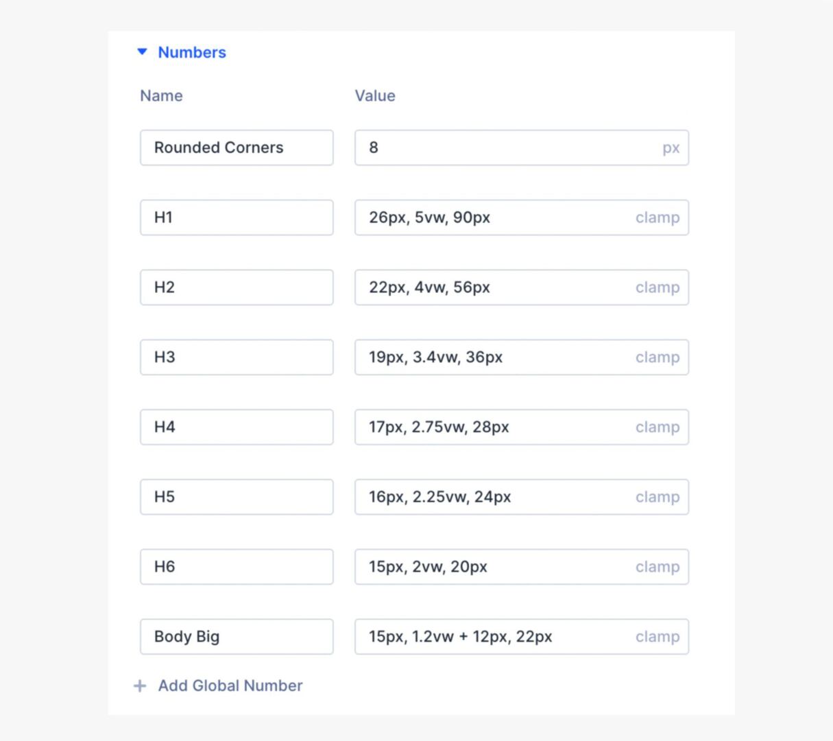 Divi Design Variables Using Clamp() for Typography