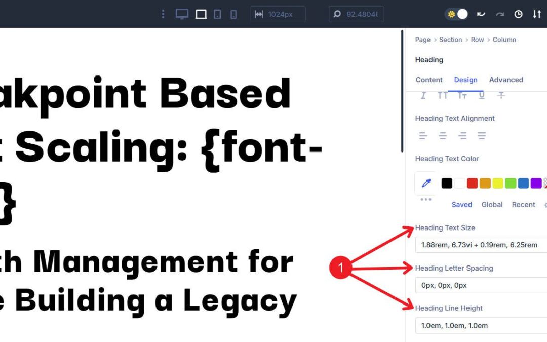 The usage of Clamp() In Divi 5 To Create Fluid Responsive Typography