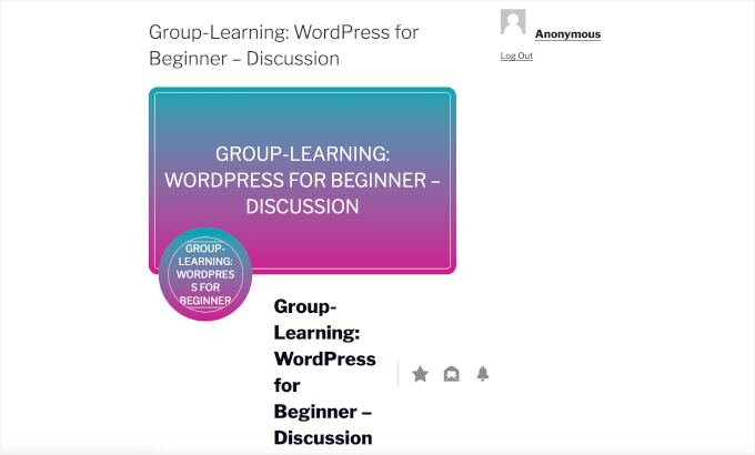 Group created using CommunityAlly